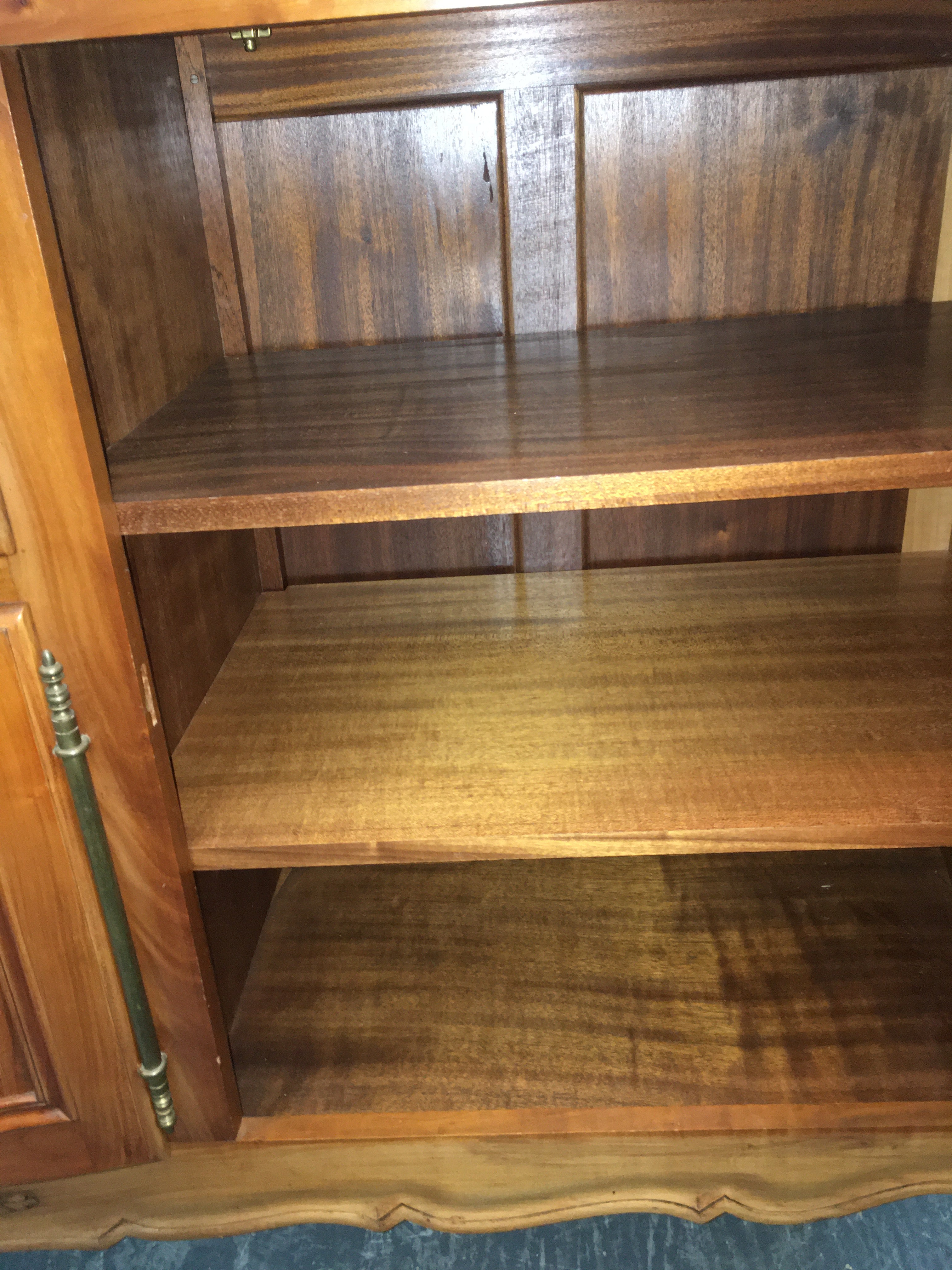 COUNTRY FRENCH FRUITWOOD SIDEBOARD AS IS SCRATCHES c.1940s