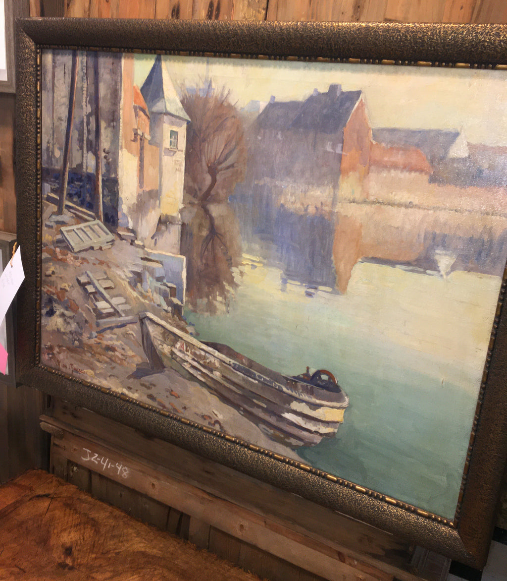 AMAZING ANTIQUE BELGIAN PAINTING