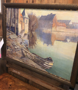 AMAZING ANTIQUE BELGIAN PAINTING