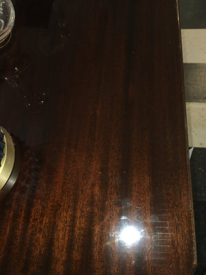 French Directiore Style Mahogany Ormolu Trimmed Sideboard c.1950s (HAS MINOR SCRATCHES TO TOP)