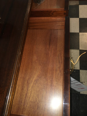 French Directiore Style Mahogany Ormolu Trimmed Sideboard c.1950s (HAS MINOR SCRATCHES TO TOP)