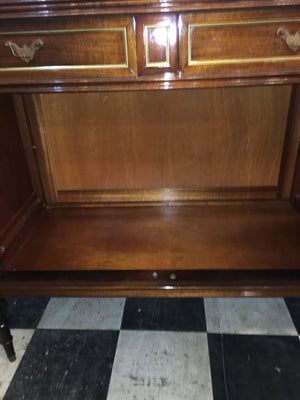 French Directiore Style Mahogany Ormolu Trimmed Sideboard c.1950s (HAS MINOR SCRATCHES TO TOP)