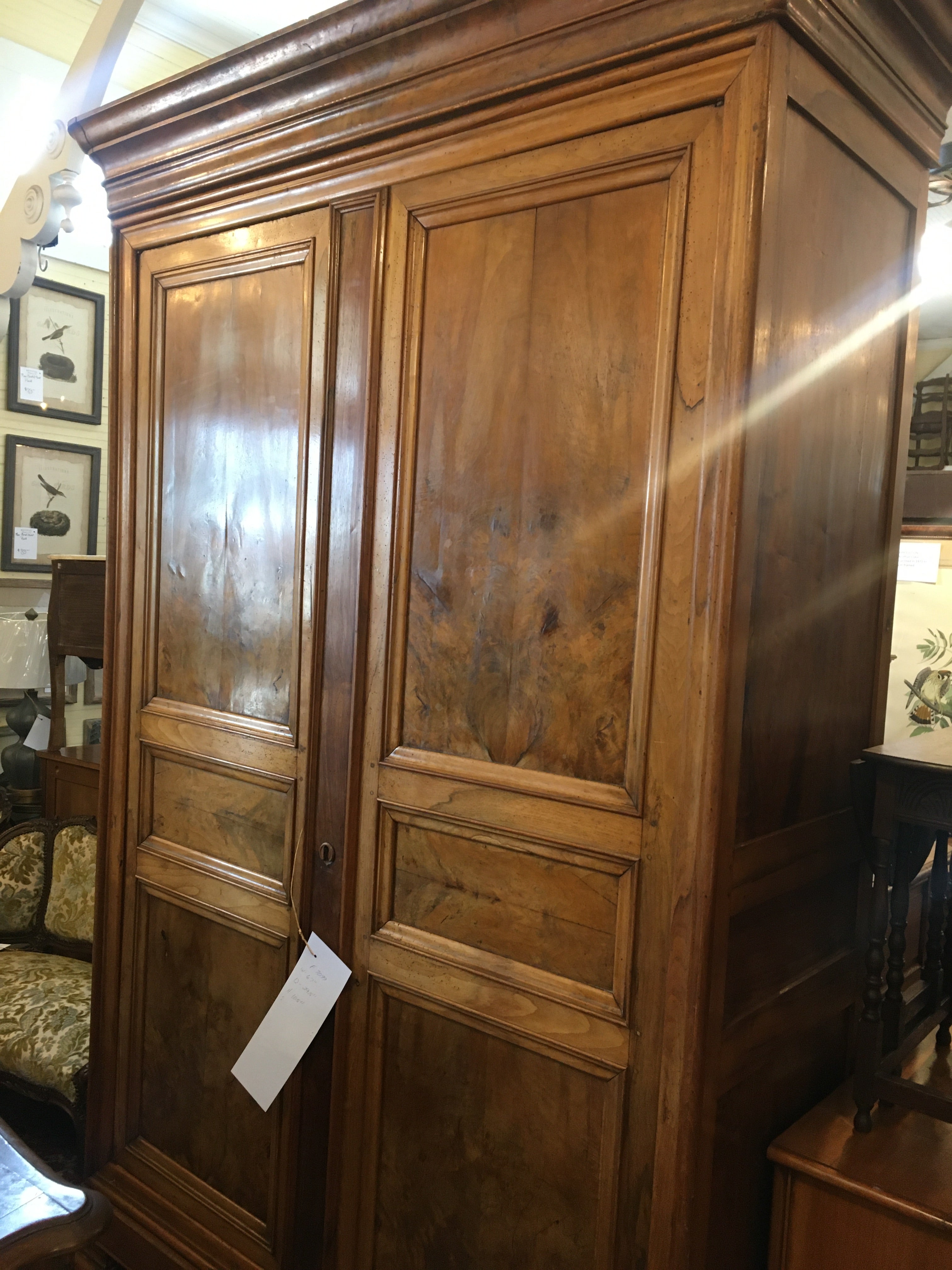 Massive Louis Philippe Monumental Size French Armiore c.1870 In Cherry (NO KEY ASK US)