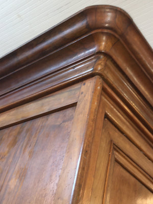 Massive Louis Philippe Monumental Size French Armiore c.1870 In Cherry (NO KEY ASK US)