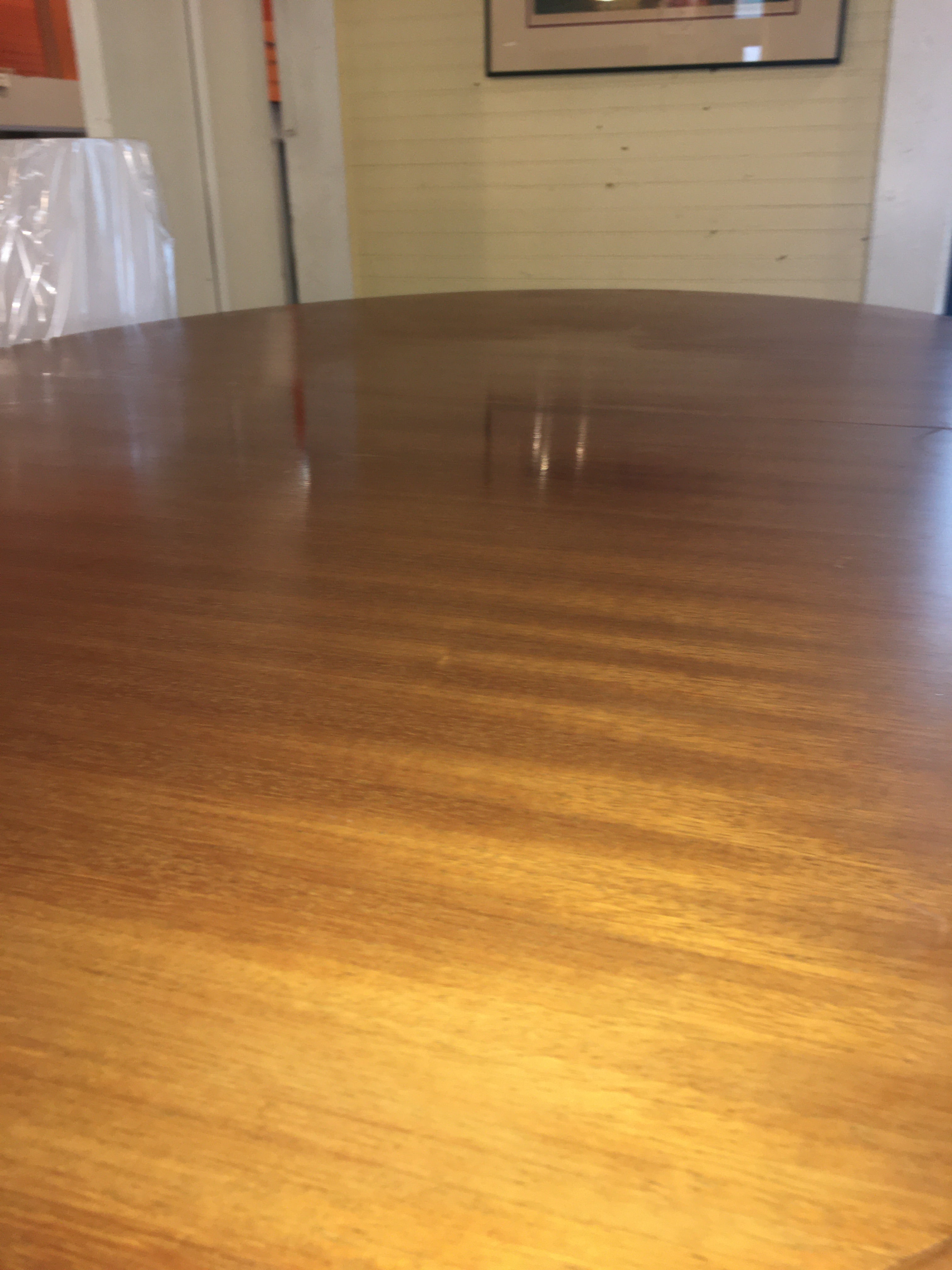 VINTAGE WALNUT EMPIRE FRENCH DINING TABLE (NO LEAVES)