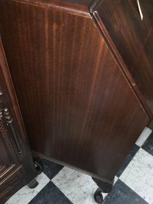 Vintage English Mahogany Drop Front Desk