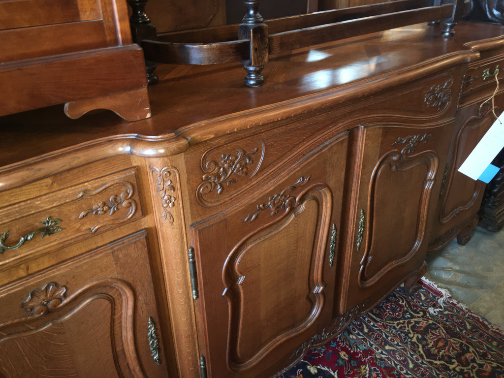 Country French Oak Sideboard   c.1930s