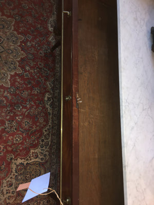 French Louis XVI Marble Top Chest In Mahogany HIGHLY SOUGHT AFTER STYLE c.1920s