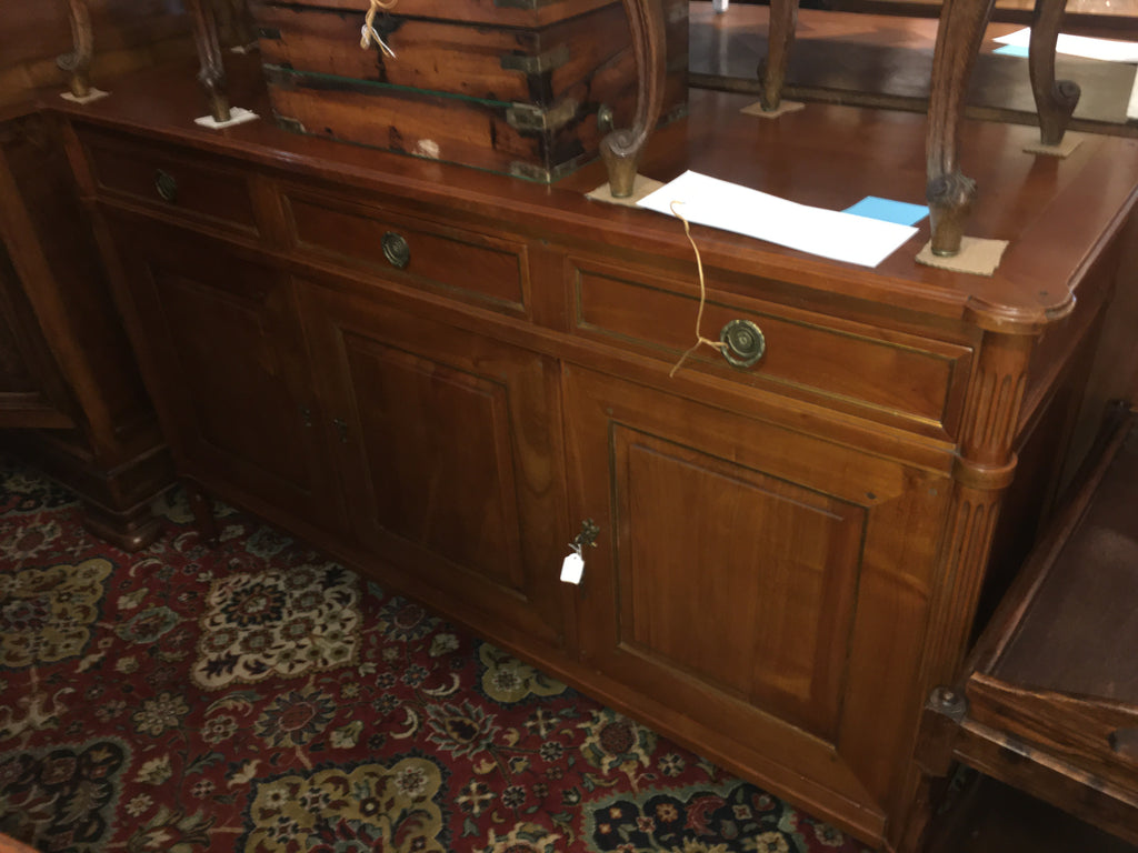 French Fruitwood Directive Style Sideboard  c.1920s