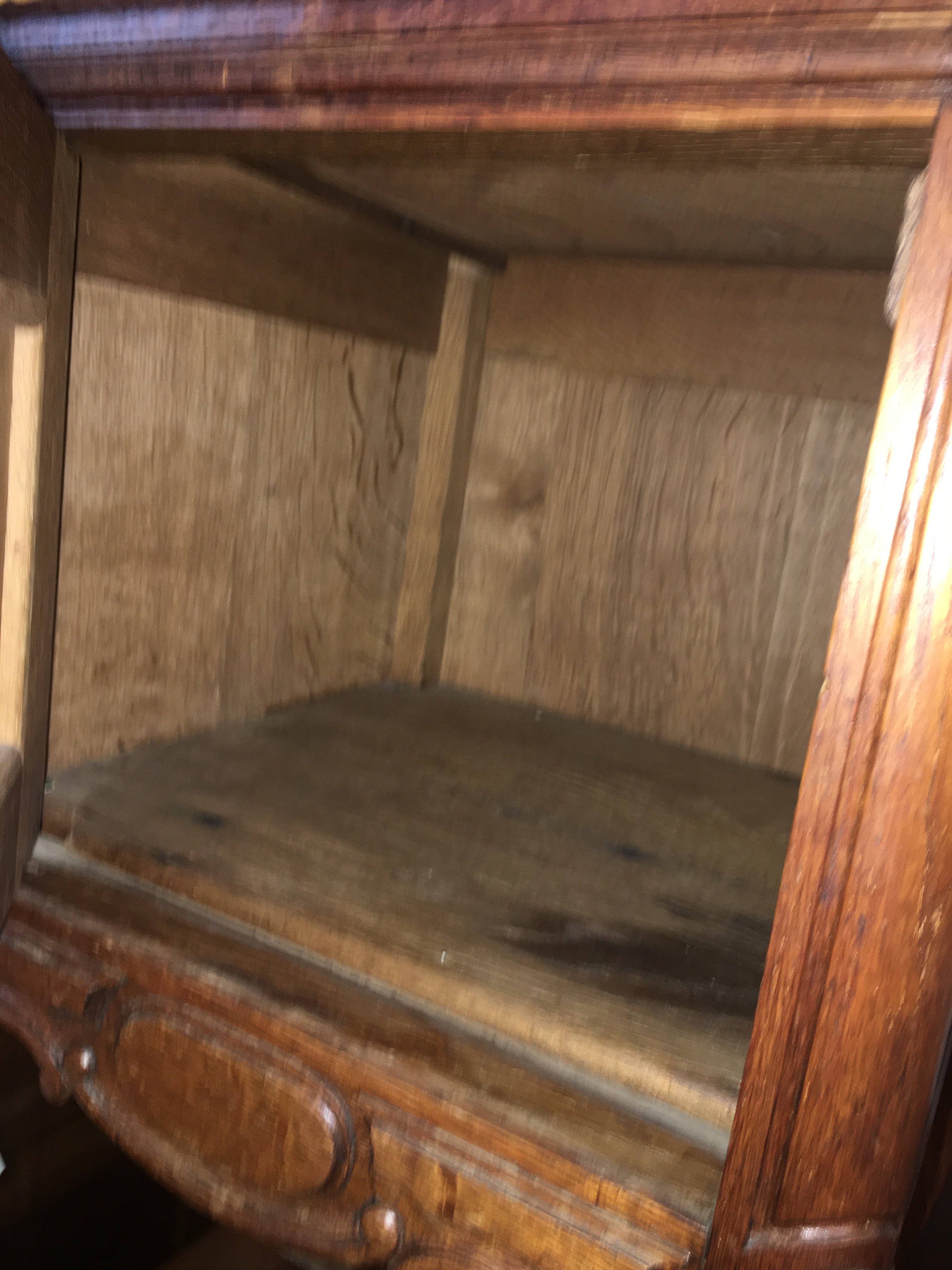 Pair Marble Top Oak Bedside Cabinets ORIGINAL MARBLE