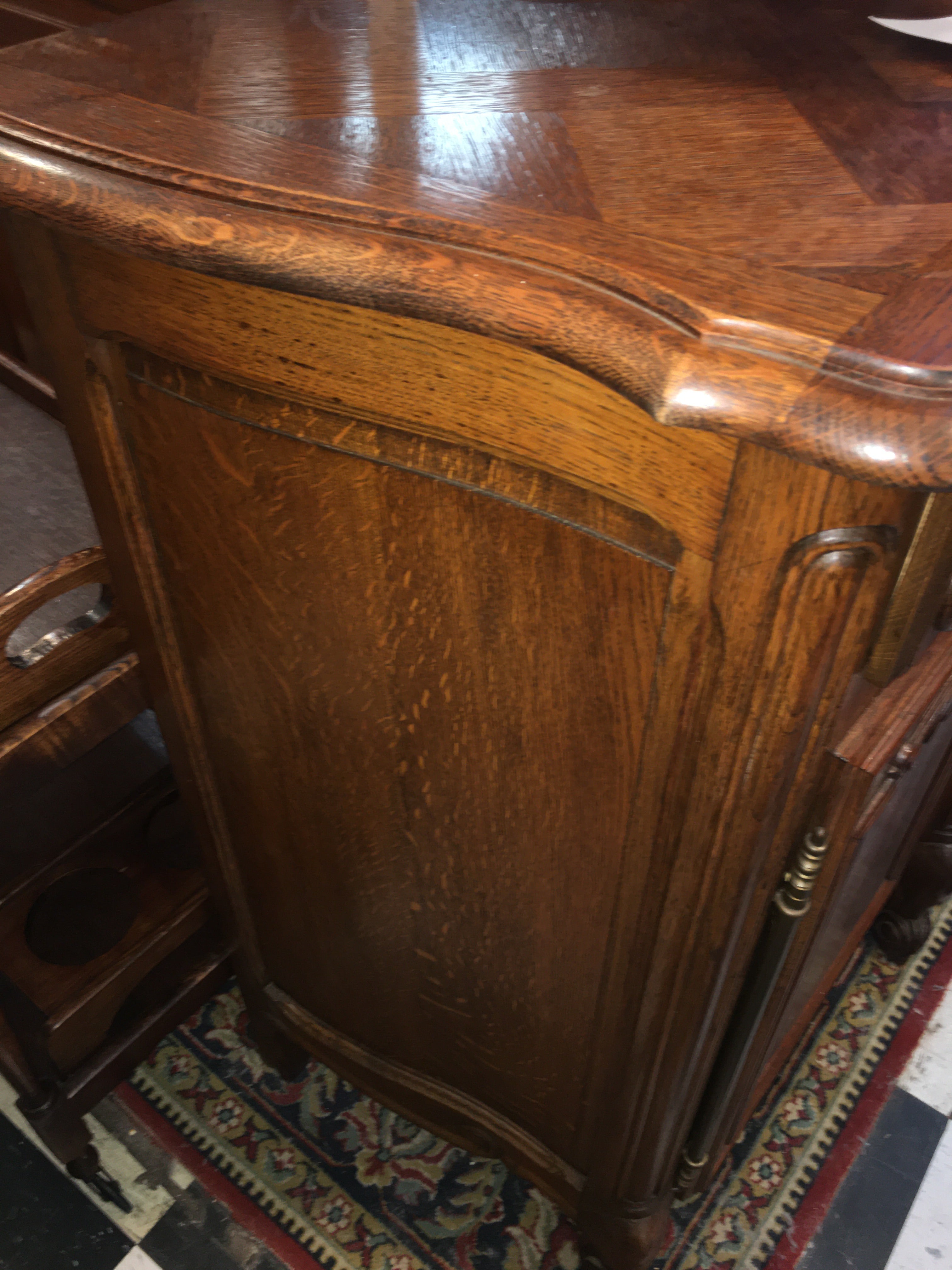 DARK OAK COUBTRY FRENCH SIDEBOARD  c.1940