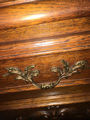 DARK OAK COUBTRY FRENCH SIDEBOARD  c.1940