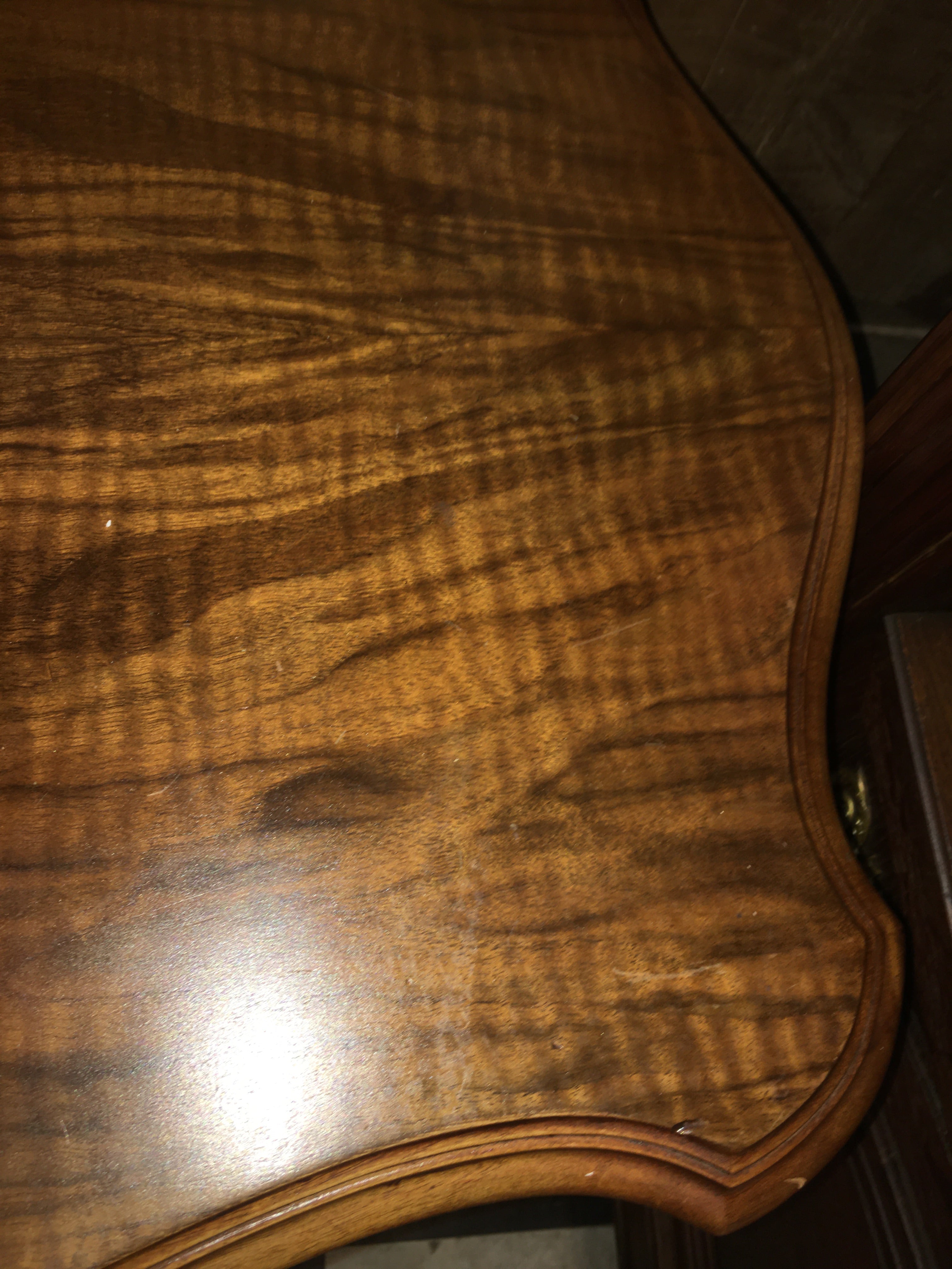 FRENCH CARVED WALNUT PARLOR TABLE  c.1900
