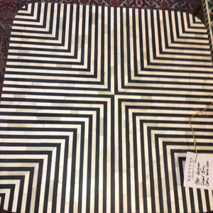 NEW DESIGNER INLAID BONE COFFEE TABLE CUBE