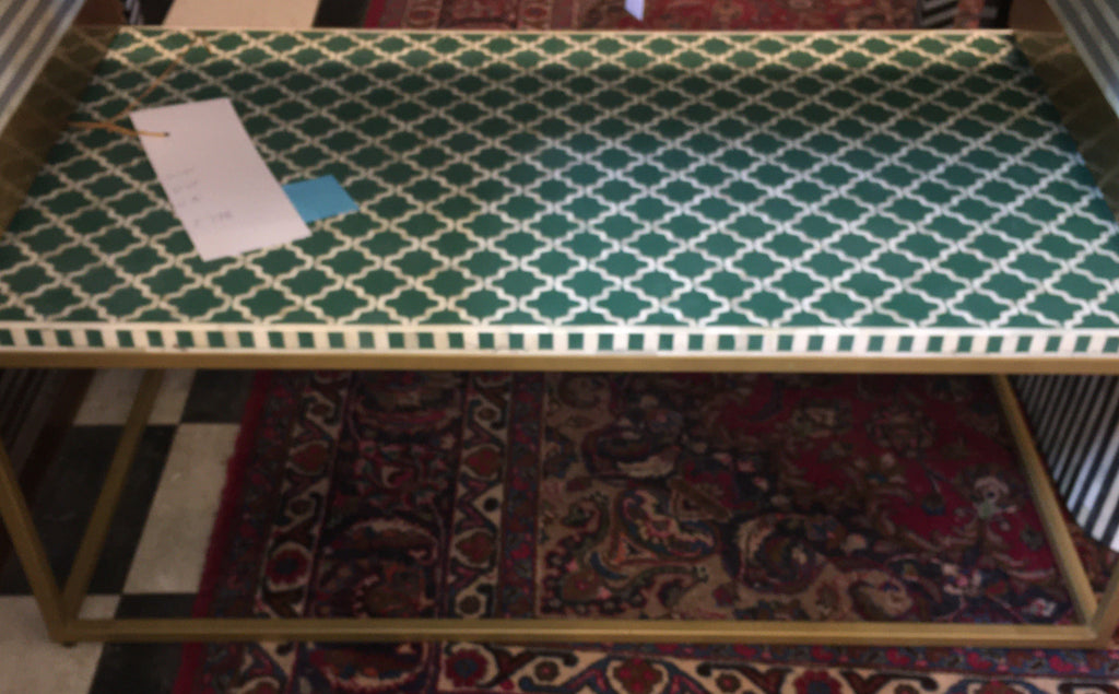 NEW DESIGNER INLAID BONE COFFEE TABLE