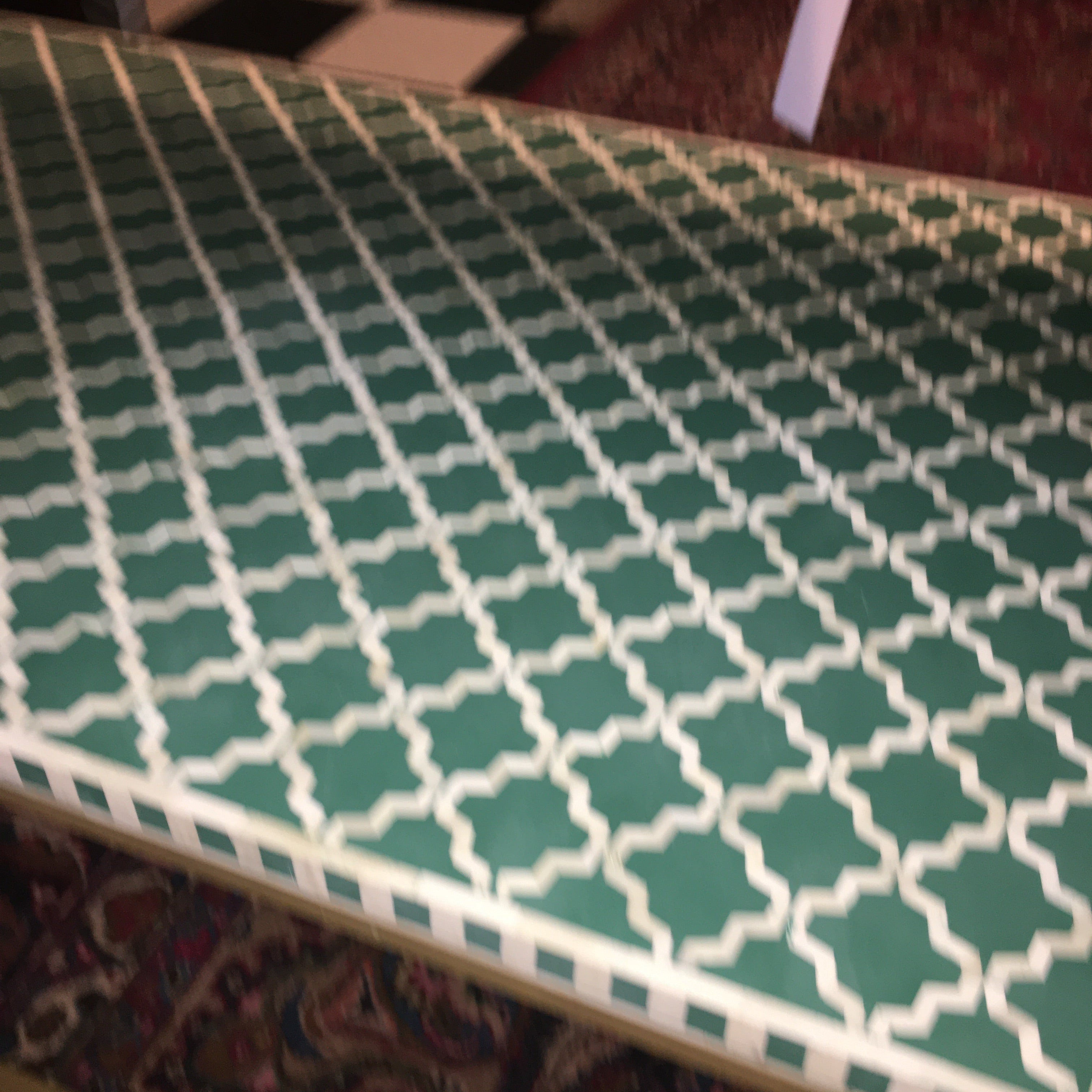 NEW DESIGNER INLAID BONE COFFEE TABLE
