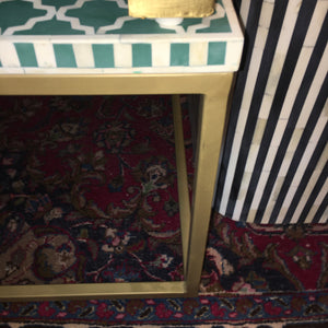 NEW DESIGNER INLAID BONE COFFEE TABLE