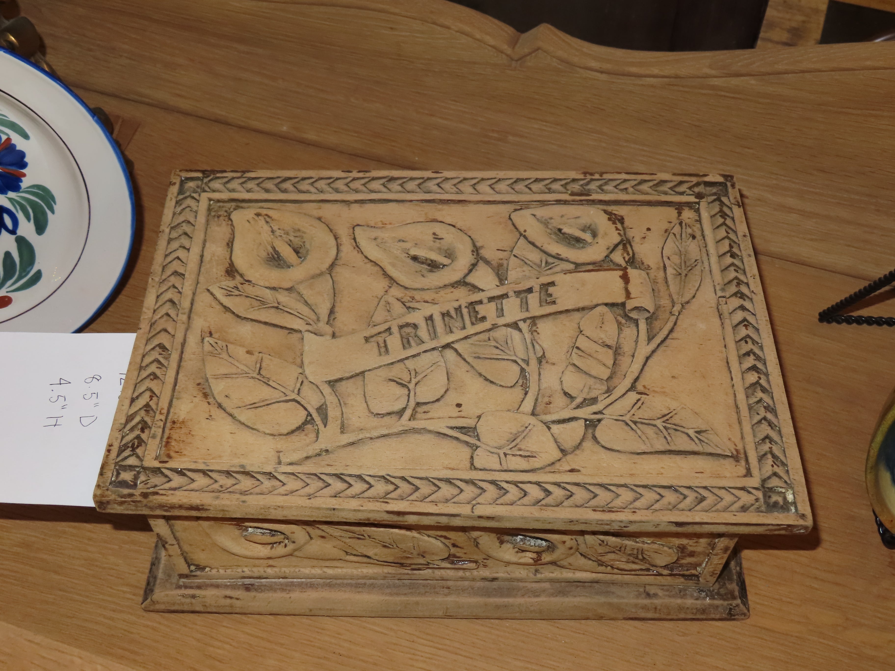 Hand Carved Antique Box